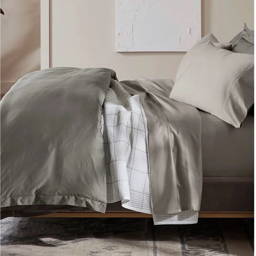 Boll & Branch NWT King Signature Hemmed Sheet Set Pewter Color🔥NO Offer Item🔥